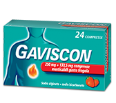 GAVISCON*24CPR FRAG250+133,5MG - Metafarm