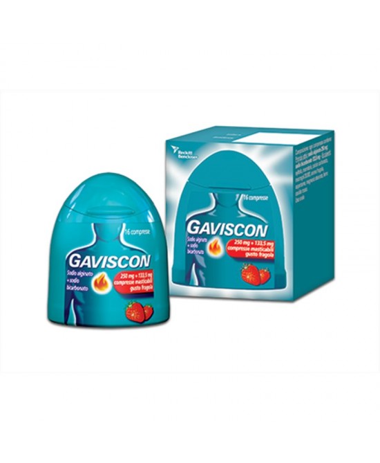 GAVISCON*16CPR FRAG250+133,5MG - Metafarm