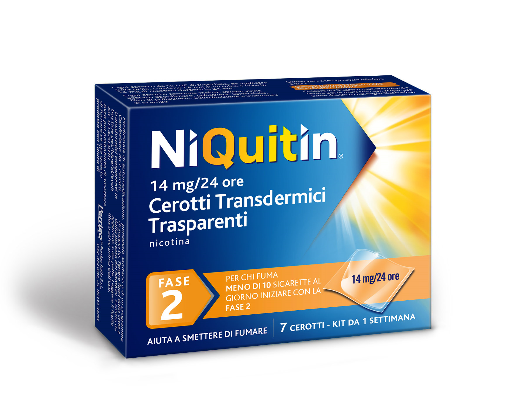NIQUITIN*7CER TRANSD 14MG/24H - Metafarm