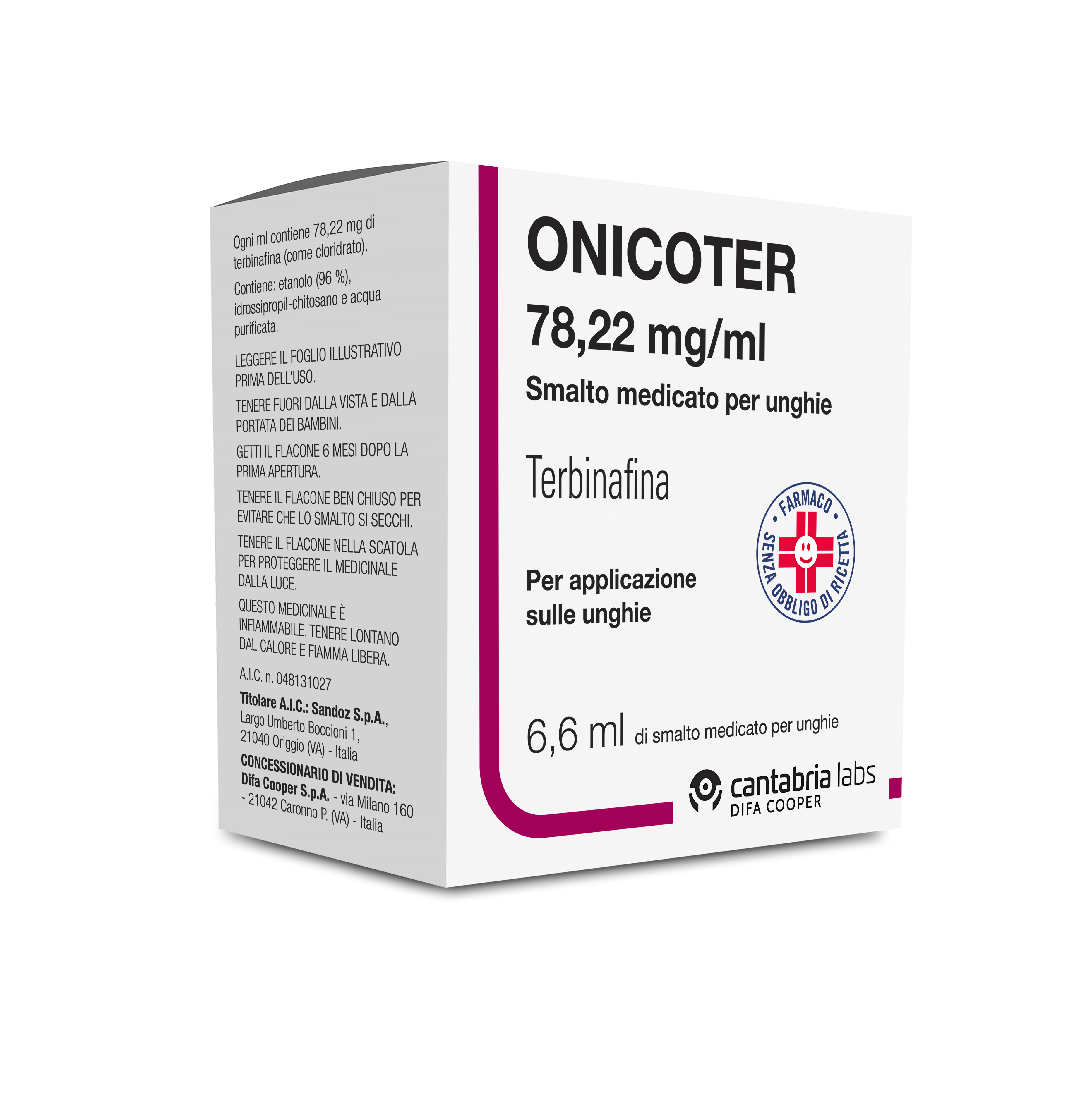 ONICOTER*SMALTO MED 1FL 6,6ML - Metafarm