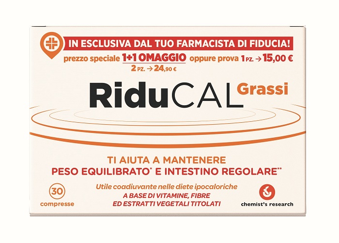 RIDUCAL GRASSI 30 COMPRESSE - Metafarm