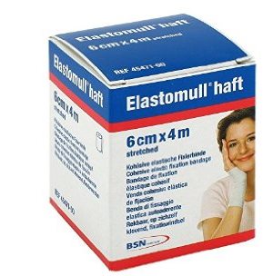 BENDA ELASTICA AUTOADESIVA ELASTOMULL HAFT COMPRESSIONE FORTE 6X400 CM - Metafarm