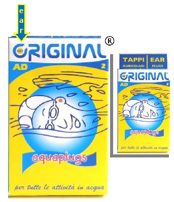 TAPPI AURICOLARI IDRORESISTENTI EAR ORIGINAL AQUAPLUGS 2 PEZZI - Metafarm