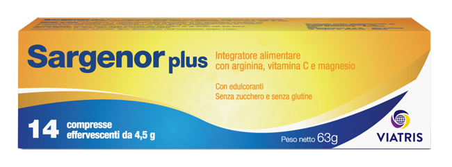 SARGENOR PLUS 14 COMPRESSE EFFERVESCENTI DA 4,5 G - Metafarm