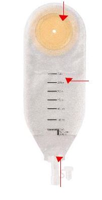 SACCA PER DRENAGGIO DELLE FERITE STERILE COLOPLAST CAPACITA' MIDI 300ML 10 PEZZI ARTICOLO 2215 - Metafarm