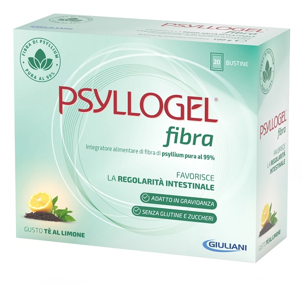 PSYLLOGEL FIBRA TE LIMONE 20 BUSTINE - Metafarm