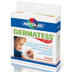 GARZA DERMATESS PLUS 10X10 12 PEZZI - Metafarm