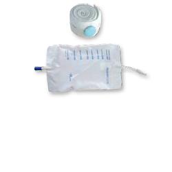 SACCA RACCOGLI URINA DA GAMBA PER INCONTINENZA IN PVC 750 ML TUBO RACCORDO DIRITTO 30 CM+RUBINETTO SCARICO+VALVOLA ANTIREFLUSSO+2 FASCE A BOTTONI 10 PEZZI - Metafarm