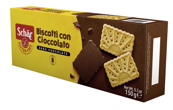 SCHAR BISCOTTO CON CIOCCOLATO DARK CHOCOLATE 150 G - Metafarm