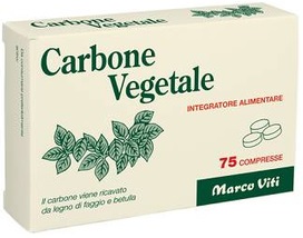 CARBONE VEGETALE 75 COMPRESSE - Metafarm