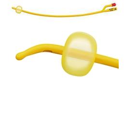 CATETERE FOLEY A MEDIA PERMANENZA  RUSCH GOLD PLUS A 2 VIE IN SILKOLATEX LATTICE-SILICONE PER ADULTO CH24 LUNGHEZZA 40 CM PUNTA CILINDRICA A 2 FORI PALLONCINO 5-15 ML 1 PEZZO - Metafarm