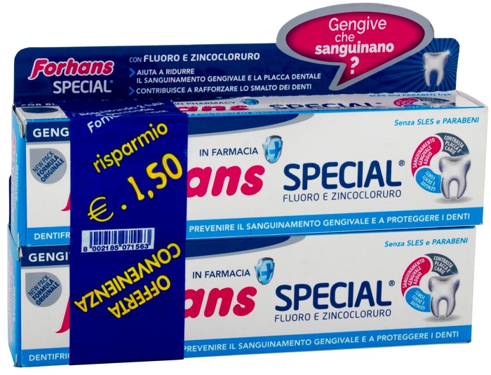 FORHANS SP DENTIF 2X75ML - Metafarm