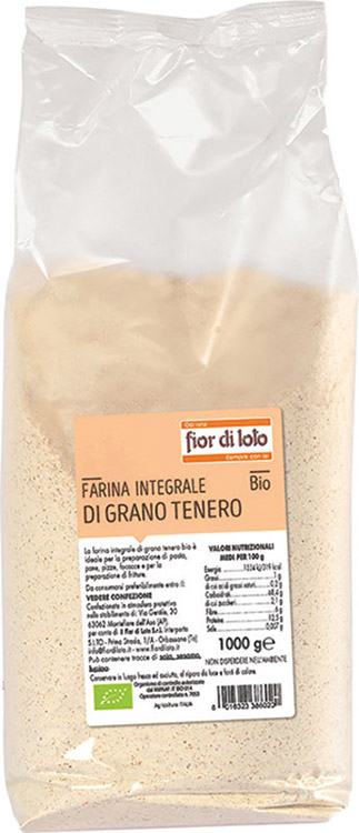 FARINA INTEGRALE DI GRANO TENERO 1 KG - Metafarm