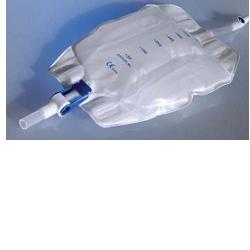 SACCA RACCOGLI URINA DA GAMBA PER INCONTINENZA IN PVC 750 ML TUBO RACCORDO DIRITTO 30 CM+RUBINETTO SCARICO+VALVOLA ANTIREFLUSSO+2 FASCE A BOTTONI 30 PEZZI - Metafarm