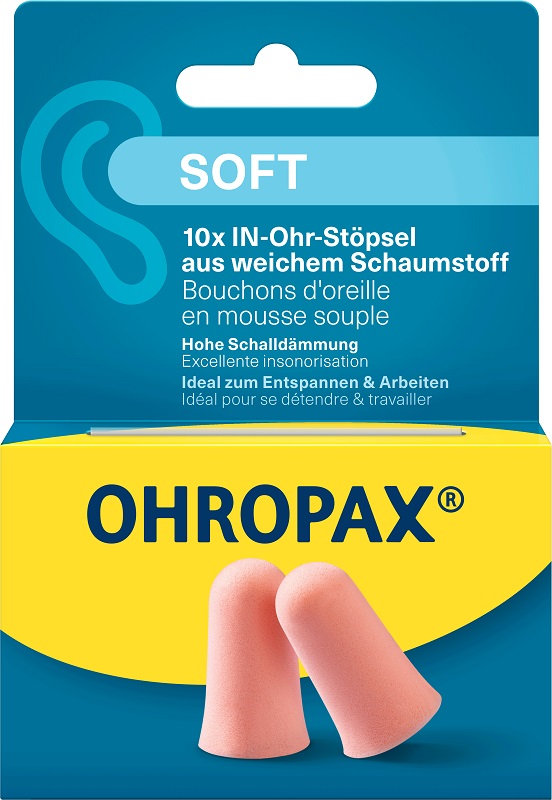 OHROPAX SOFT TAPPI AURICOLARI 10 PEZZI - Metafarm