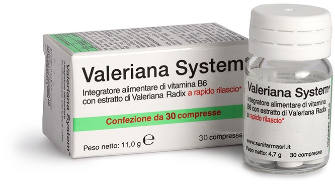 VALERIANA SYSTEM 30 COMPRESSE - Metafarm