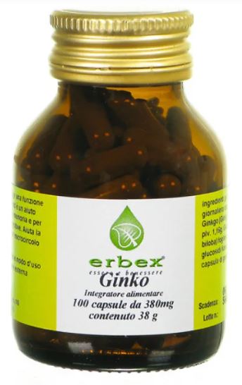 GINKGO BILOBA 100 CAPSULE 380 MG - Metafarm