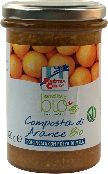 COMPOSTA DI ARANCE CON POLPA DI MELA BIO 320 G - Metafarm