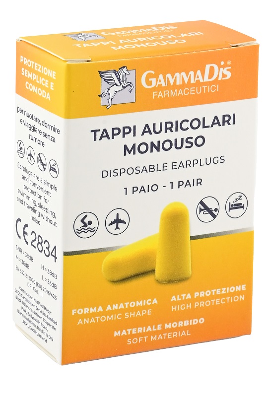 TAPPO AURICOLARE EAR GOMMAPIUMA 2 PEZZI GAMMADIS - Metafarm