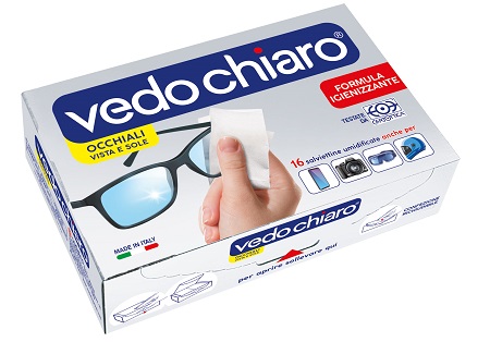 VEDOCHIARO OCCHIALI 16 SALVIETTE UMIDIFICATE - Metafarm