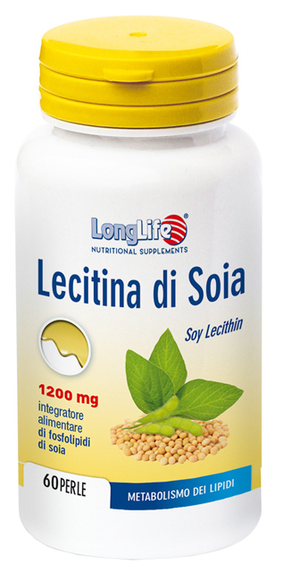 LONGLIFE LECITINA SOIA 60 PERLE DI GELATINA DA 1,7 G - Metafarm
