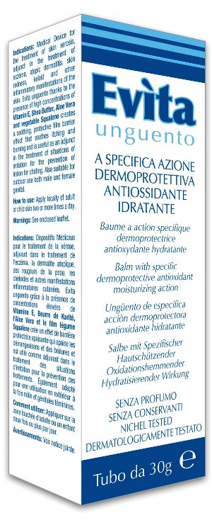EVITA UNGUENTO A SPECIFICA AZIONE DERMOPROTETTIVA ANTIOSSIDANTE IDRATANTE 30 ML - Metafarm