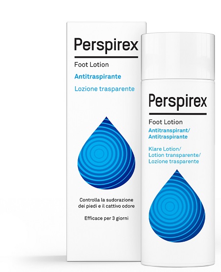 PERSPIREX FOOT LOTION ANTITRASPIRANTE LOZIONE TRASPARENTE SUDORAZIONE E CATTIVO ODORE PIEDI 100 ML - Metafarm