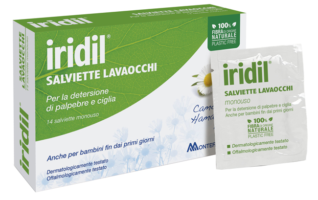 IRIDIL LAVAOCCHI 14 SALVIETTE MONOUSO - Metafarm