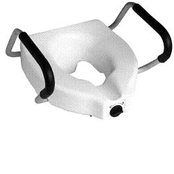 RIALZO WC CON BRACCIOLI SENZA COPERCHIO ALTEZZA 12,5 CM - Metafarm
