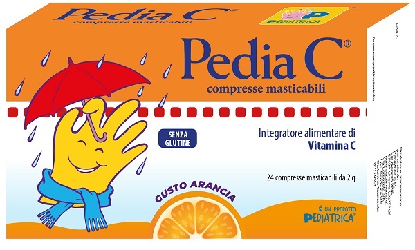 PEDIA C ARANCIA 24 COMPRESSE MASTICABILI - Metafarm