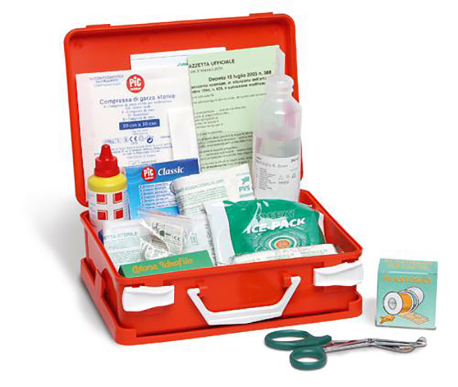 PACCHETTO DI MEDICAZIONE REINTEGRO DEL PACCO BASE COMPLETO ALLEGATO 2 DM 388 DEL 15/07/2003 - Metafarm