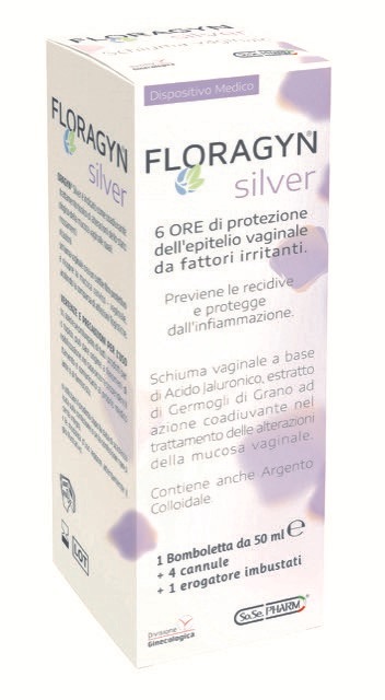 FLORAGYN SILVER SCHIUMA VAGINALE CON ARGENTO COLLOIDALE 50 ML - Metafarm