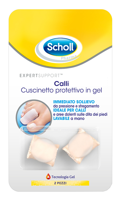 CUSCINETTI PROTETTIVI PER PIEDI CALLI SCHOLL GELACTIV 2 PEZZI - Metafarm
