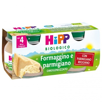 HIPP BIO OMOGENEIZZATO FORMAGGINO AI TRE FORMAGGI 2X80 G - Metafarm