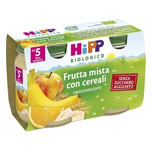 HIPP BIO HIPP BIO OMOGENEIZZATO FRUTTA MISTA CON CEREALI 2X125 G - Metafarm