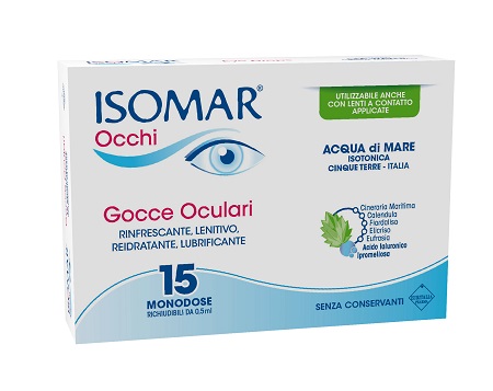 ISOMAR OCCHI GOCCE OCULARI ALL'ACIDO IALURONICO 0,20% 15 FLACONCINI - Metafarm