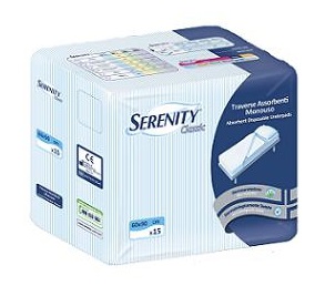 TRAVERSA SALVAMATERASSO PER INCONTINENZA SERENITY CLASSIC RIMBOCCABILE MISURA 80X180CM 30 PEZZI - Metafarm