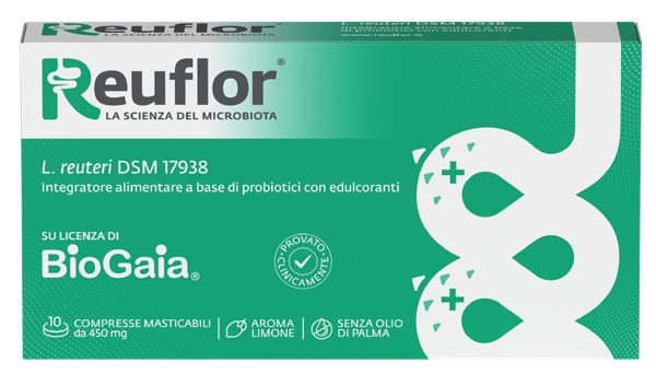 REUFLOR 10 COMPRESSE MASTICABILI AROMA LIMONE - Metafarm