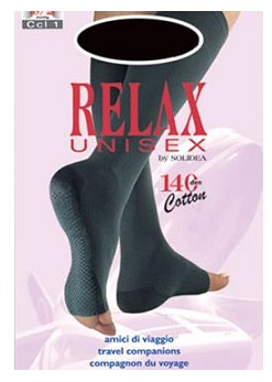 RELAX UNISEX 140 GAMBALETTO COTTON PUNTA APERTA NATUR 3 L - Metafarm