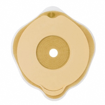 PLACCA PIANA FLEXIMA KEY 50 MM CON PROTETTORE CUTANEO IDROCOLLOIDALE E FLANGIA 5 PEZZI - Metafarm