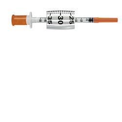SIRINGA PER INSULINA PIC INSUMED 0,5 ML 100 UI AGO GAUGE 31 LUNGHEZZA 8 MM SENZA SPAZIO MORTO 3 SACCHETTI DA 10 PEZZI - Metafarm