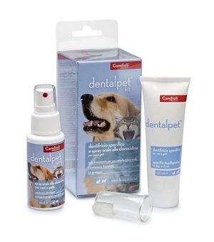DENTALPET KIT DENTIFRICIO 50ML+SPRAY ORALE 50ML+1 DITALE - Metafarm
