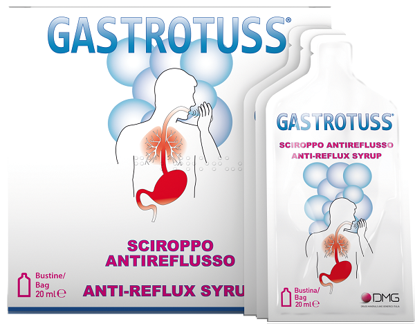 SCIROPPO ANTIREFLUSSO GASTROTUSS 25 BUSTINE MONODOSE 20 ML - Metafarm