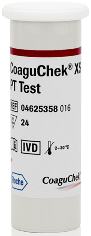 STRISCE REATTIVE PER DISPOSITIVO AUTODIAGNOSTICO COAGUCHEK XS PT TEST 24 PEZZI - Metafarm