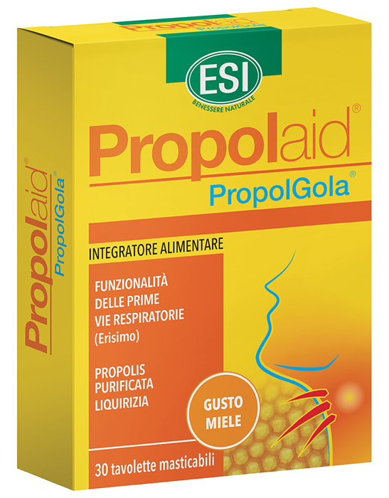 ESI PROPOLAID TAVOLETTE GOLA MIELE 30 TAVOLETTE - Metafarm