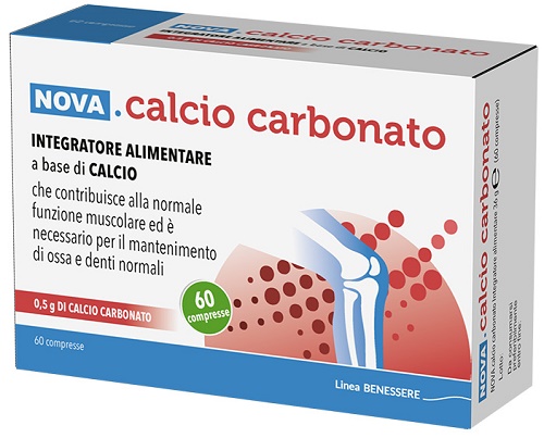 CALCIO CARBONATO 60 COMPRESSE DA 0,6 G - Metafarm