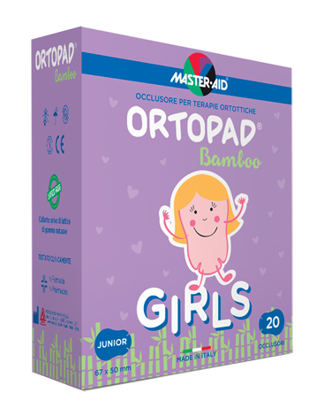 CEROTTO OCULARE PER ORTOTTICA ORTOPAD GIRLS M 5,4X7,6 20 PEZZI - Metafarm