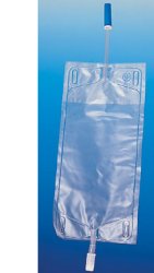 SACCA PER URINA DA GAMBA IN PVC CON TUBO DI SCARICO LUNGHEZZA 35CM PER COLLEGAMENTO AL POLPACCIO CAPACITA' 750ML COMPLETO DI VALVOLA ANTIREFLUSSO CONFEZIONE DA 30 PEZZI - Metafarm