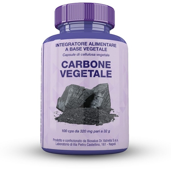 CARBONE VEGETALE 100 CAPSULE 32 G - Metafarm