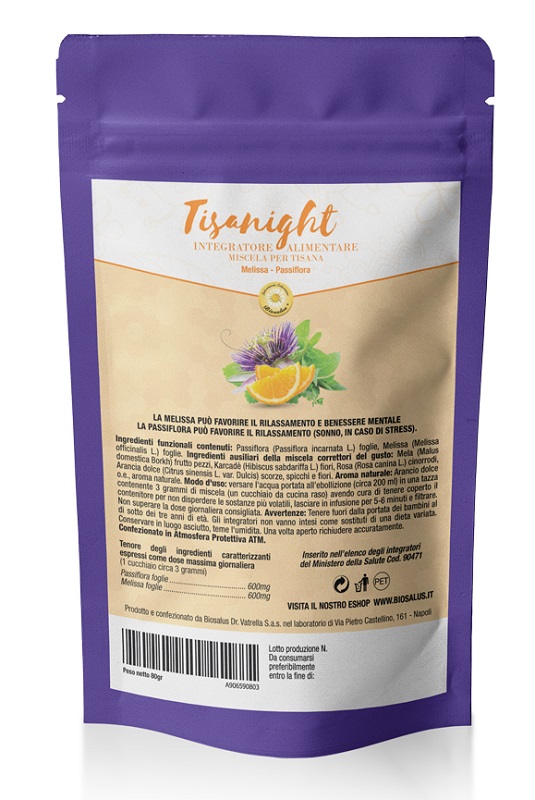 TISANIGHT MISCELA DI ERBE 80 G TAGLIO TISANA - Metafarm